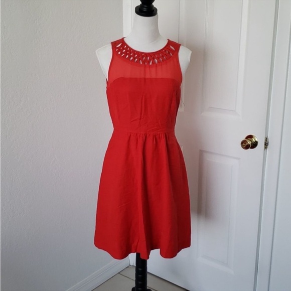 Maeve Red Sleeveless Party Dress - Picture 5 of 11